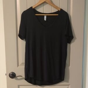 Athleta Black Relaxed Short Sleeve Tee